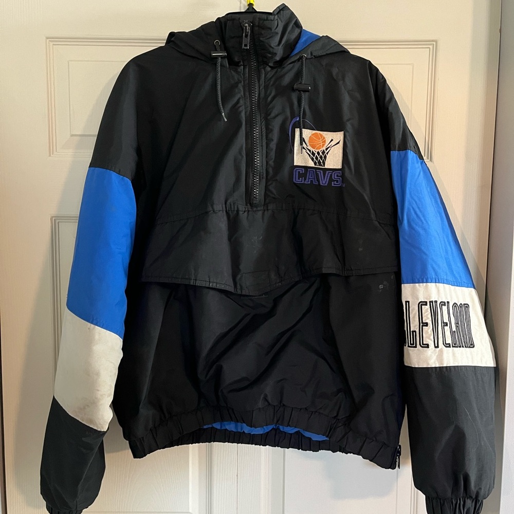 Vintage Competitor XL Cleveland Cavaliers PufferJacket Quarter Zip